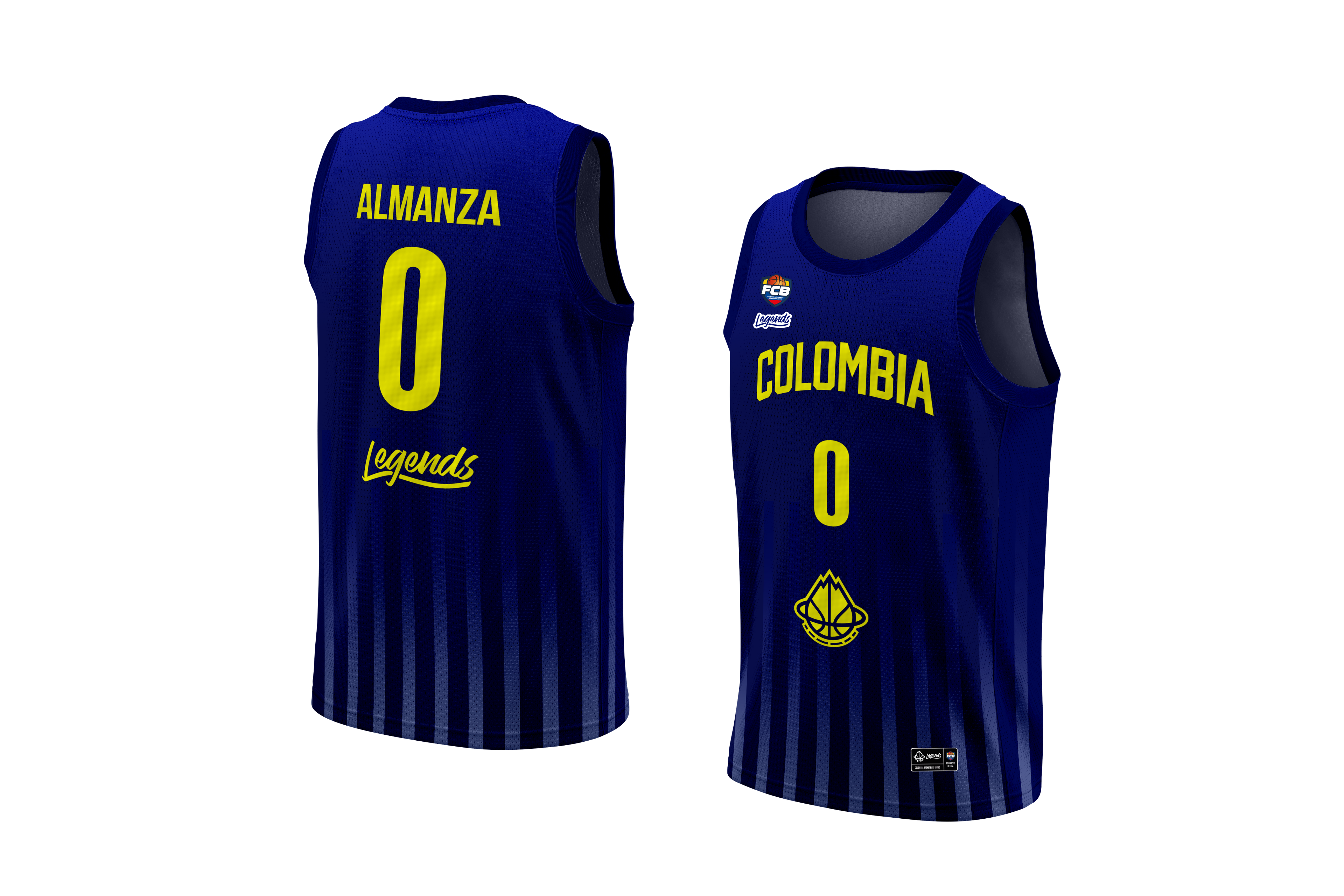 JERSEY COLOMBIA BASKETBALL -AZUL- FCB