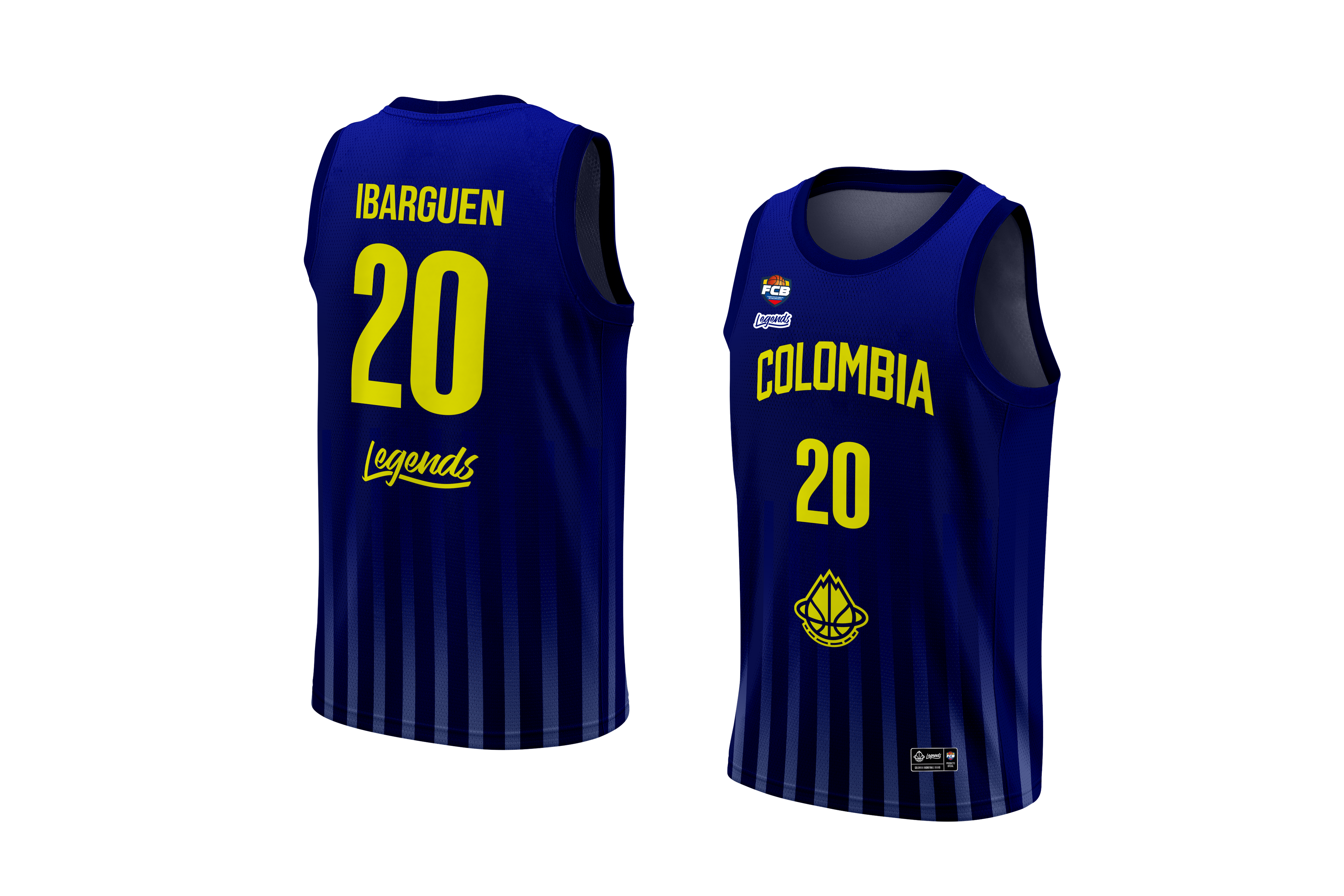 JERSEY COLOMBIA BASKETBALL -AZUL- FCB