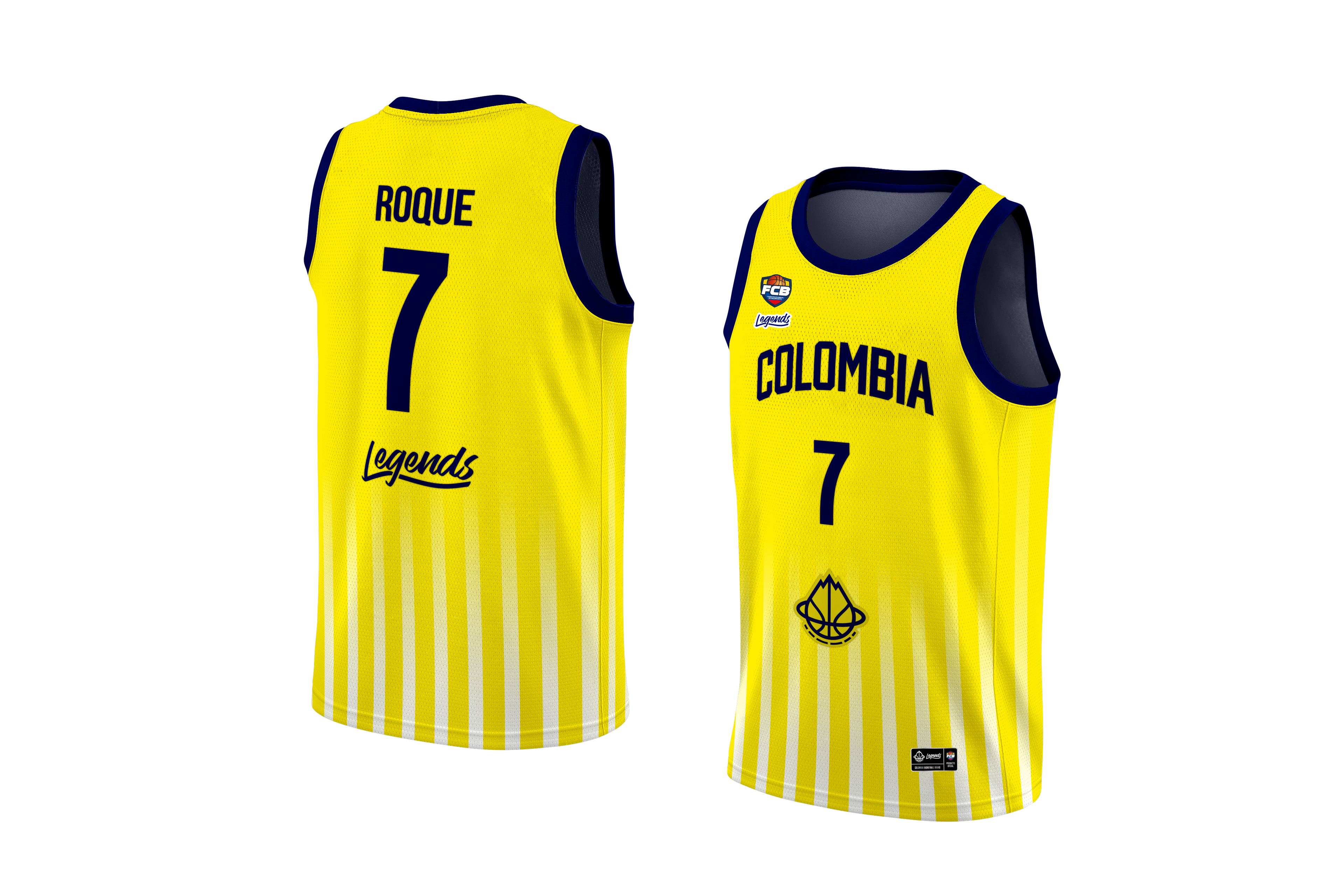 JERSEY COLOMBIA BASKETBALL -AMARILLO- FCB