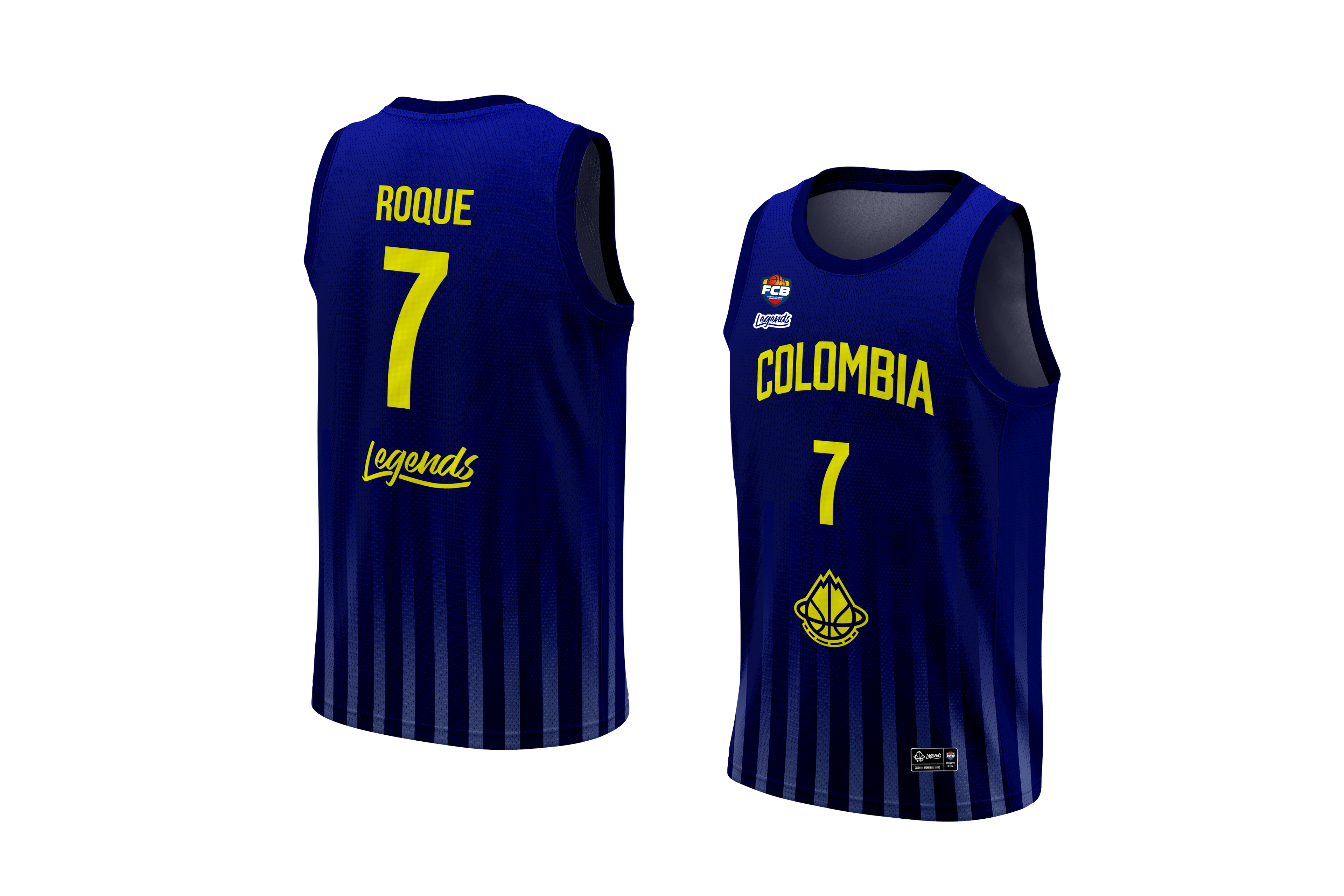 JERSEY COLOMBIA BASKETBALL -AZUL- FCB