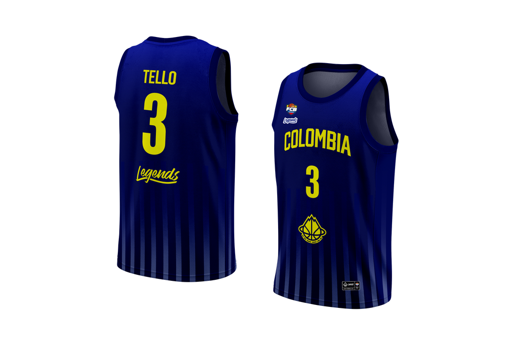 JERSEY COLOMBIA BASKETBALL -AZUL- FCB