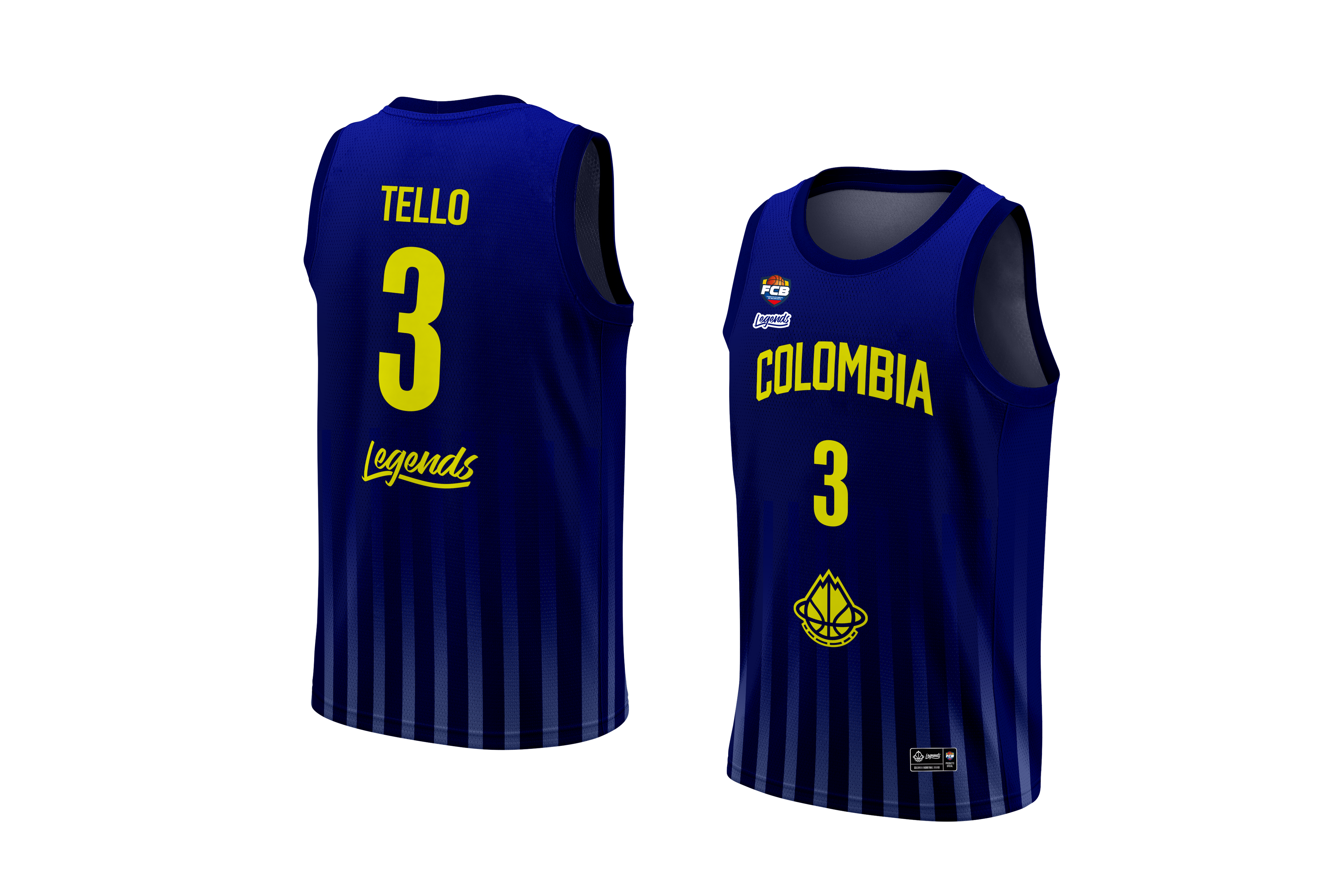 JERSEY COLOMBIA BASKETBALL -AZUL- FCB
