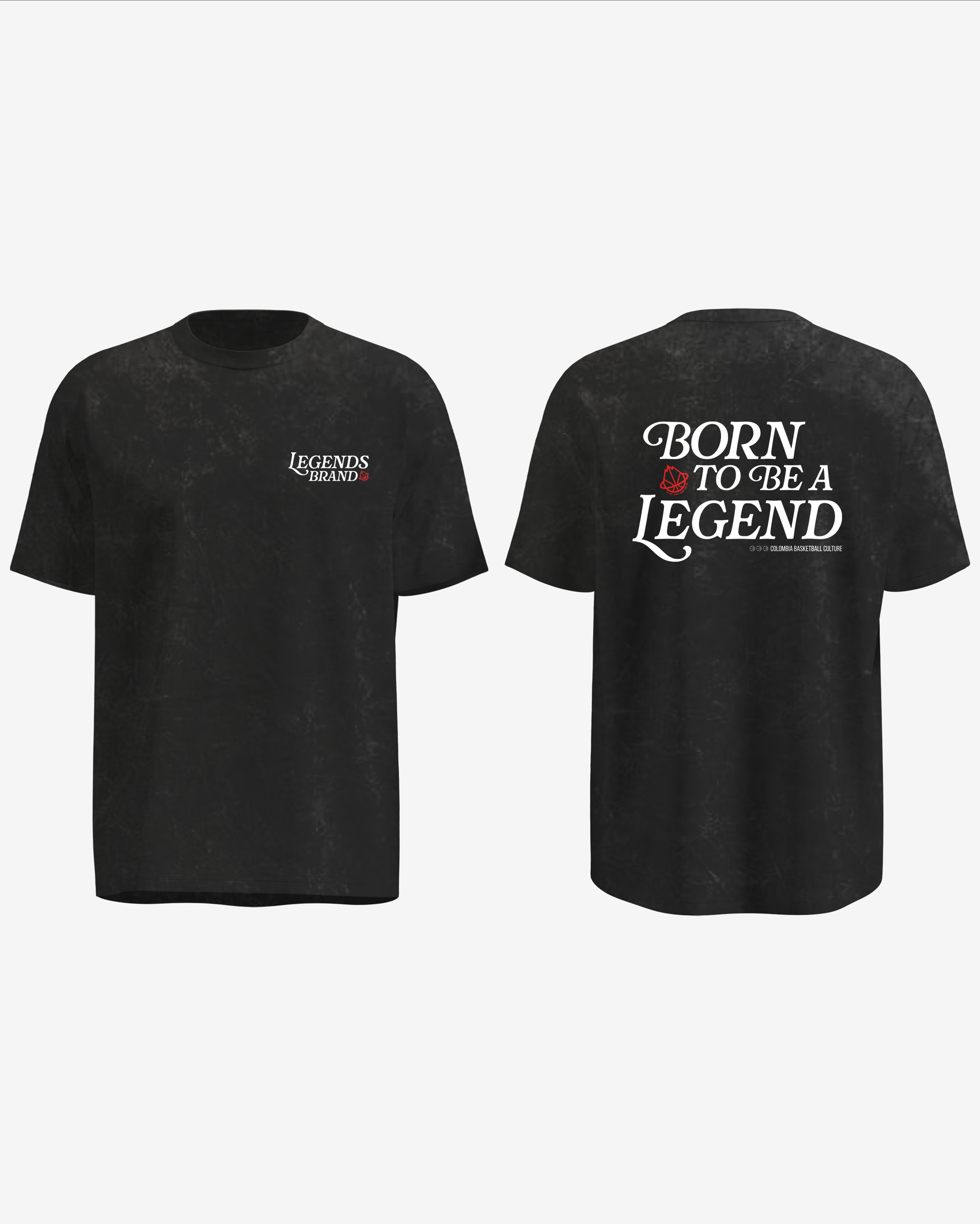 LEGENDS "BORN TO BE A"  TEE ACID WASH